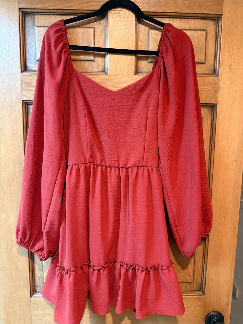 Altar'd State Brick Red Textured Top